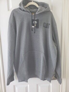 CAT Gray Logo Hoodie
